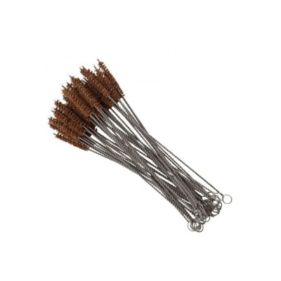 Reusable Stainless Steel Coconut Fibre Bristle Brush Straw Cleaning Brush